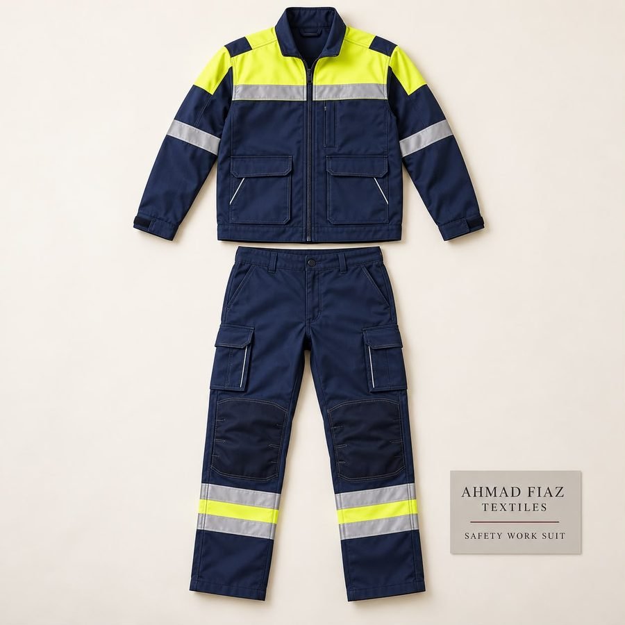 Safety Work Suit by Ahmad Fiaz Textiles, Faisalabad